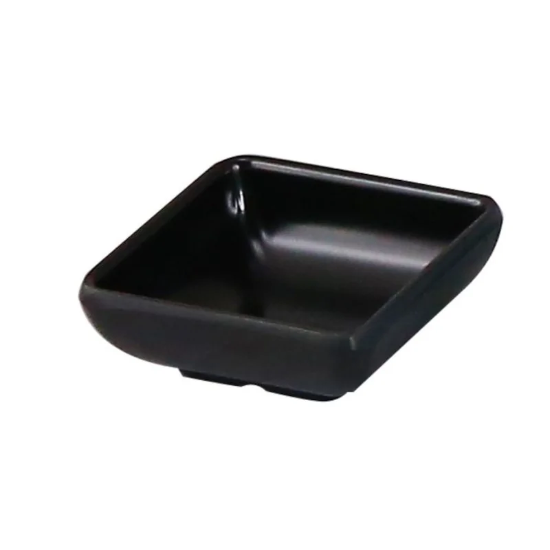 "Oriental Series" Line - Melamine Square sauce dish - Black mm 100x100 h 30 - Pack of 24