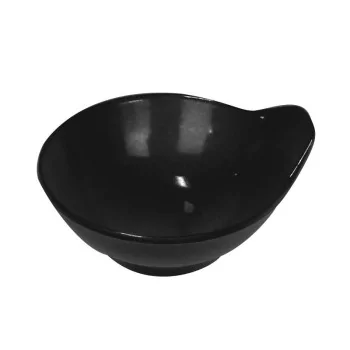 "Oriental Series" Line - Melamine Soy sauce dish - Black mm 115x55 h 24 - Pack of 24
