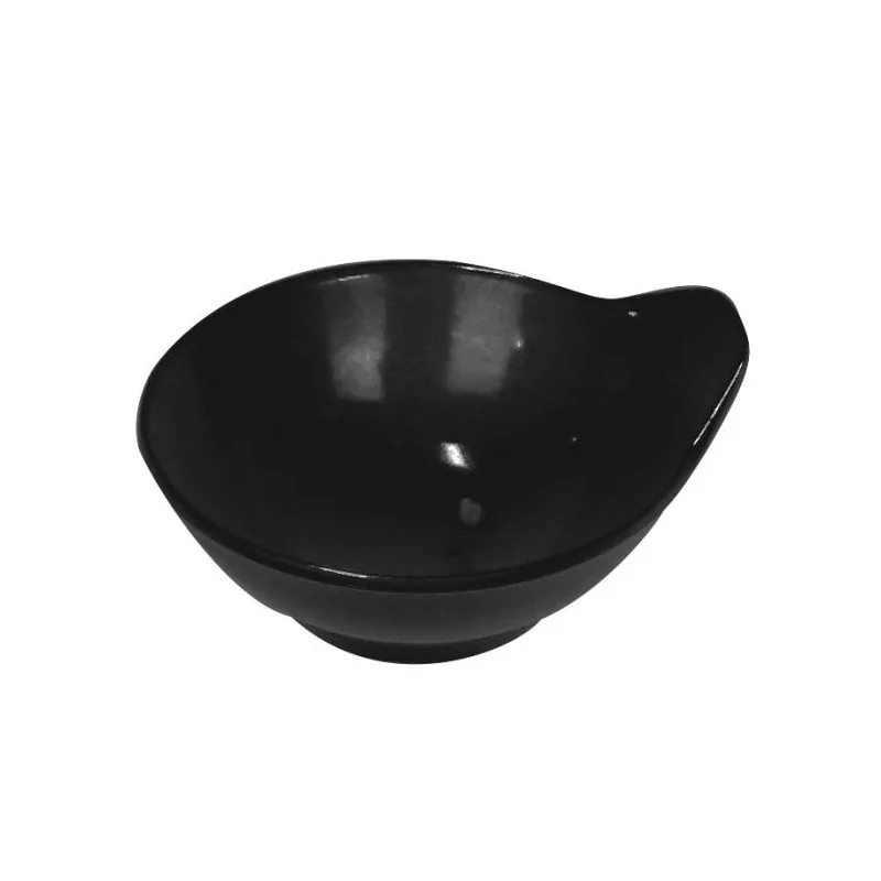 "Oriental Series" Line - Melamine Soy sauce dish - Black mm 115x55 h 24 - Pack of 24