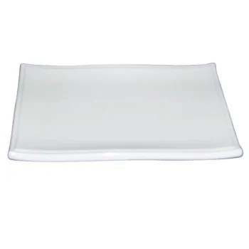 "Oriental Series" Line - Melamine Rectangular Plate - Ivory - mm 210x135 h 25 - Pack of 12