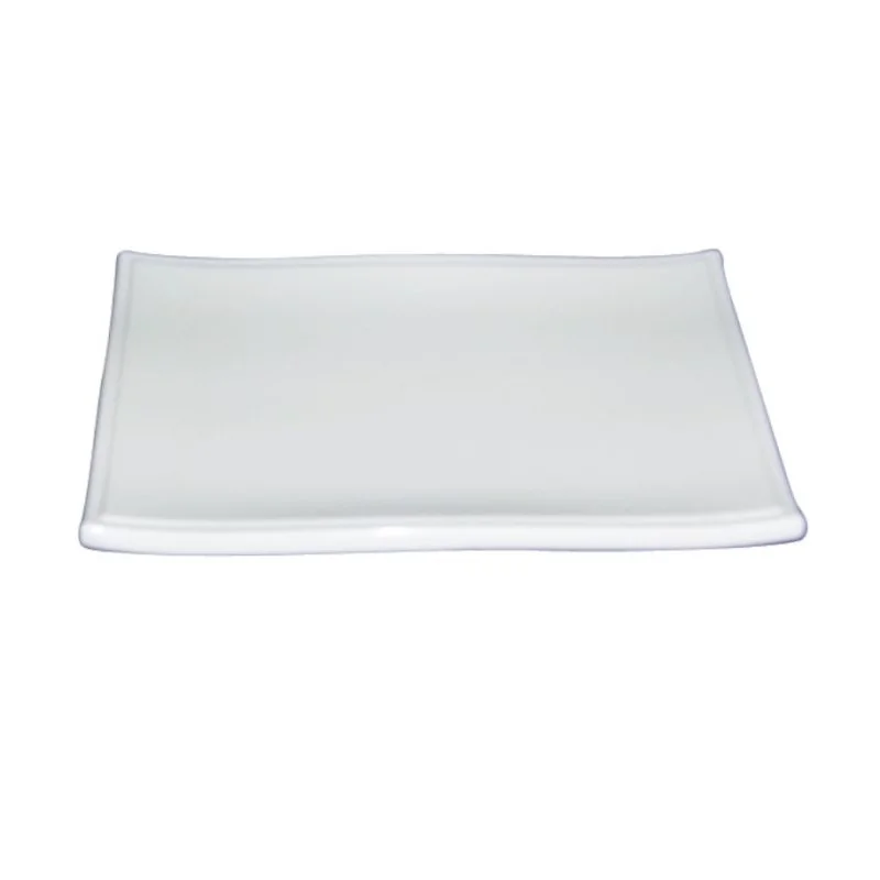 "Oriental Series" Line - Melamine Rectangular Plate - Ivory - mm 210x135 h 25 - Pack of 12