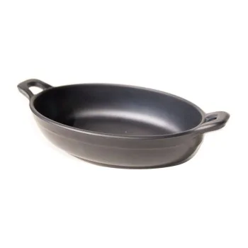 Oval Mini Frying-Melamine Pan - 210 x 140 mm H: 37 - Set of 12