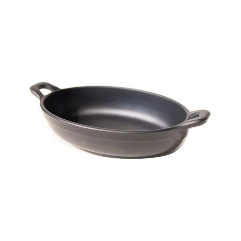 Oval Mini Frying-Melamine Pan - 210 x 140 mm H: 37 - Set of 12