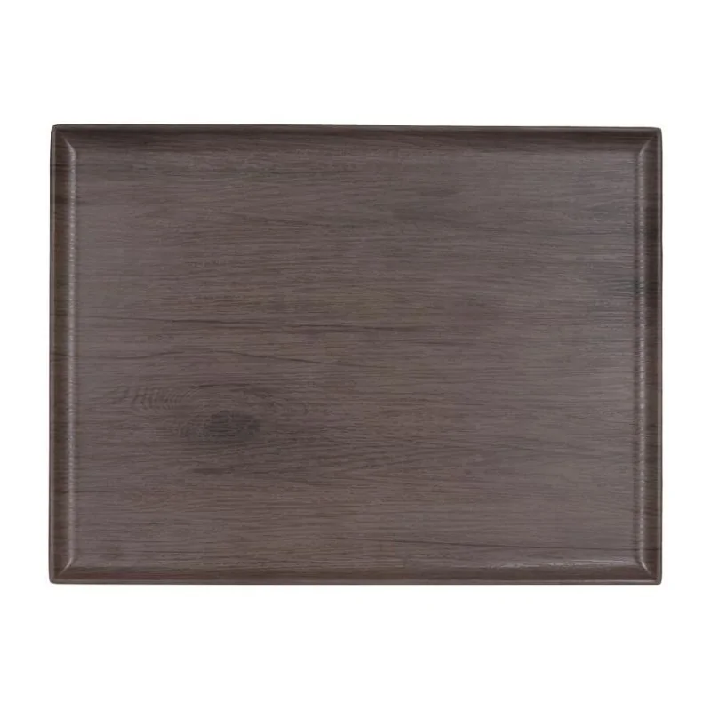 Oak Wodeen Finish Melamine Platter - 400 x 300 mm H: 18 - Set of 6