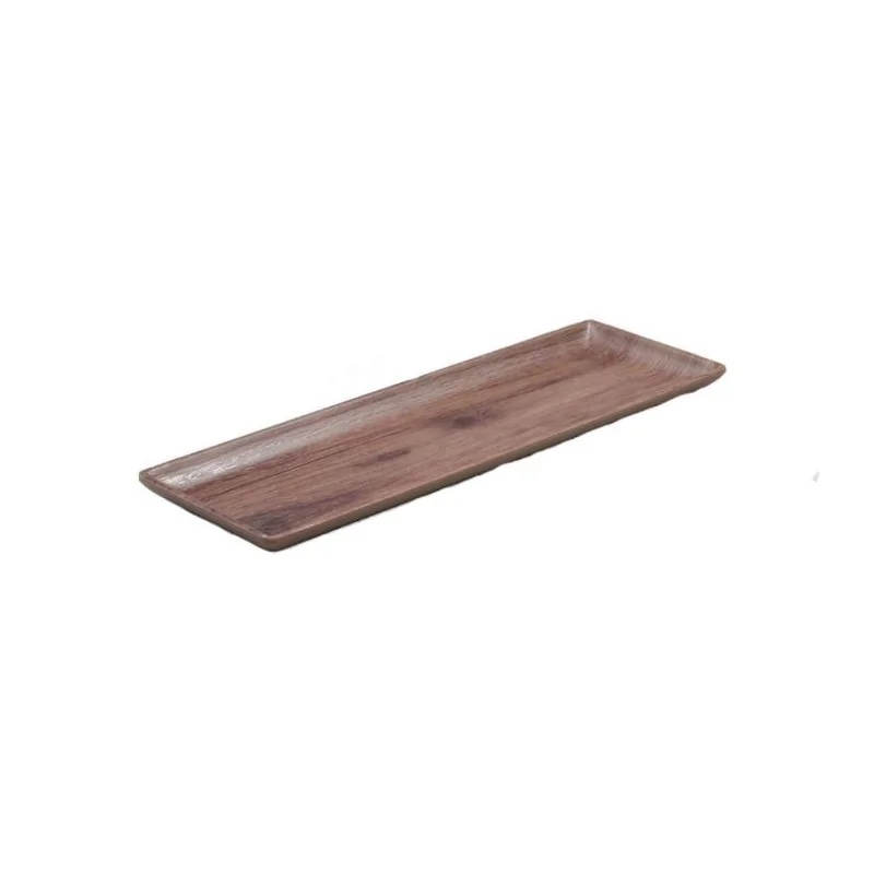 Oak Wodeen Finish Melamine Platter - 300 x 100 mm H: 18 - Set of 24 Oak Wodeen Finish Melamine Platter - 300 x 100 mm H: 18 - Set of 24