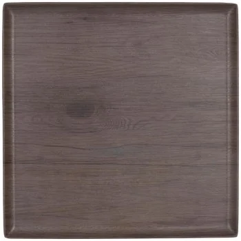 Oak Wodeen Finish Melamine Platter - 300 x 300 mm H: 18 - Set of 6