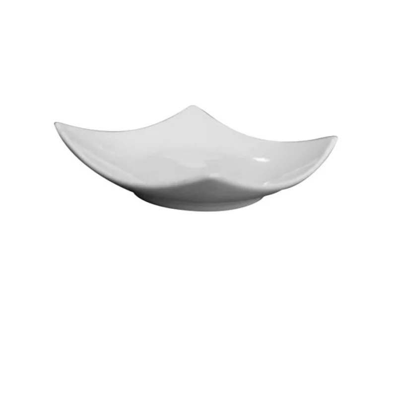 Porcelain Saucer "Wan" Small - 100 x 100 mm H: 28 - Set of 24 Porcelain Saucer "Wan" Small - 100 x 100 mm H: 28 - Set of 24
