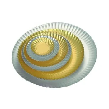 Cardboard Silver Plate - Ø97mm - Pack of 100