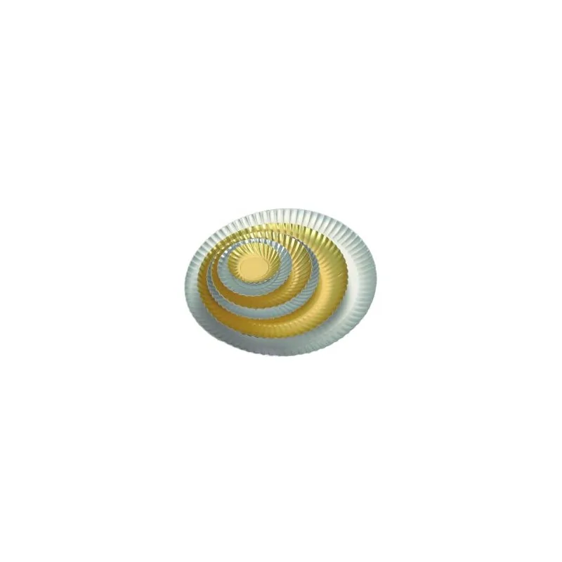 Cardboard Silver Plate - Ø97mm - Pack of 100 Cardboard Silver Plate - Ø97mm - Pack of 100