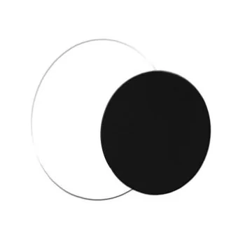 Round Double Sided Black / White Strong Cake Pastry Boards - Ø 24 cm - 100 pcs