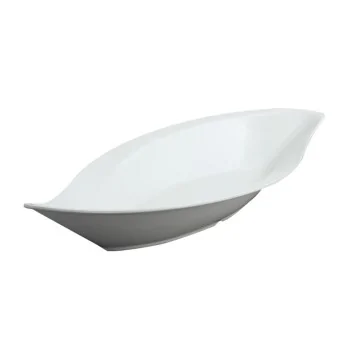 Leaf Melamine Bowl "Hana" - 420 x 195 mm H: 64 - Set of 3