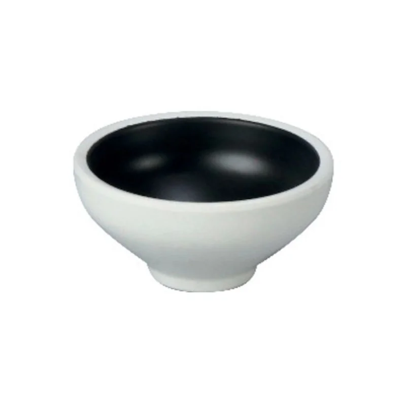 Black Melamine Bowl "Taiji" - 191 x 191 x 75 mm - Set of 6 Black Melamine Bowl "Taiji" - 191 x 191 x 75 mm - Set of 6