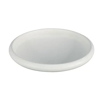 Deep Round White Melamine Plate "Taiji" - 195 x 195 x 50 mm - Set of 6