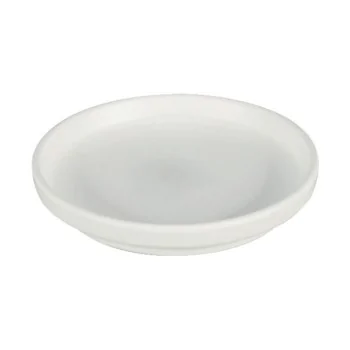 Round White Melamine Plate "Taiji" - 190 x 190 x 30 mm - Set of 6