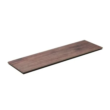 Wooden Finish Melamine Tray With Non-Slip Feet - 525 x 160 H: 10 mm - Set of 6