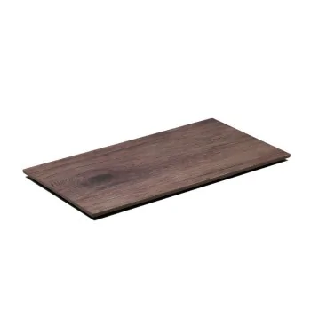 Wooden Finish Melamine Tray With Non-Slip Feet - 325 x 175 H: 10 mm - Set of 6