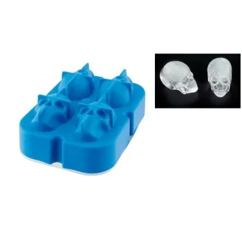 Silicone Mould - 4 Ice Skulls - 5 x 3 x 4 cm - Set of 6