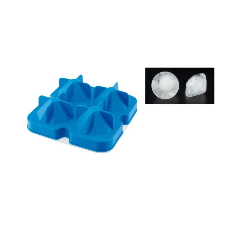 Silicone Mould - 4 Ice Diamonds - 5 x 5 x 4 cm - Set of 6 Silicone Mould - 4 Ice Diamonds - 5 x 5 x 4 cm - Set of 6
