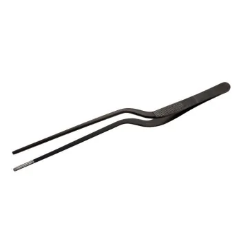 Offset Tweezers - Stainless Steel - 20 cm - Set of 12