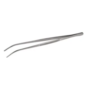 Offset Tweezers - Stainless Steel - 30 cm - Set of 12
