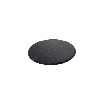 4 Piece Set - Round Natural Slate Appetizer/Coaster Set - 10 cm - Set of 6