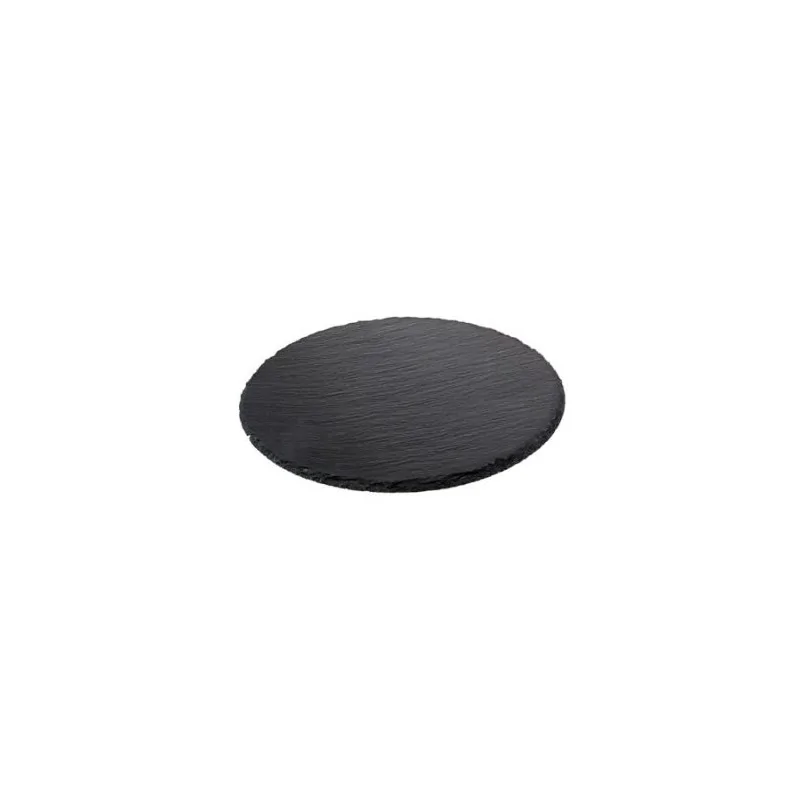 4 Piece Set - Round Natural Slate Appetizer/Coaster Set - 10 cm - Set of 6