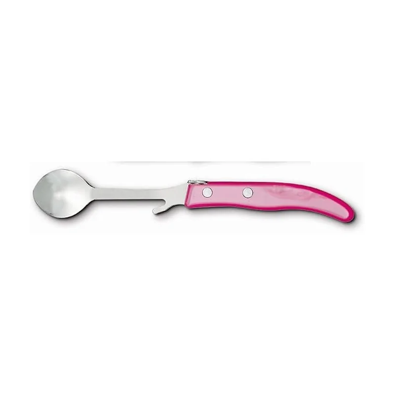 Claude Dozorme Berlingot Jam Spoon, Pink Nacrine Handle