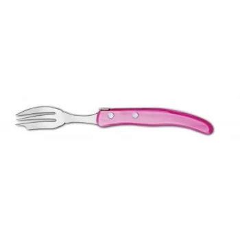 Claude Dozorme Berlingot Oyster/Cake Fork, Pink Nacrine Handle