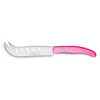 Claude Dozorme Berlingot Cheese Knife XXL, Pink Nacrine Handle