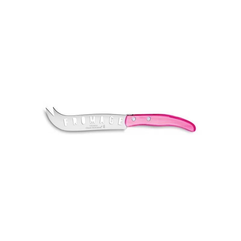 Claude Dozorme Berlingot Cheese Knife XXL, Pink Nacrine Handle