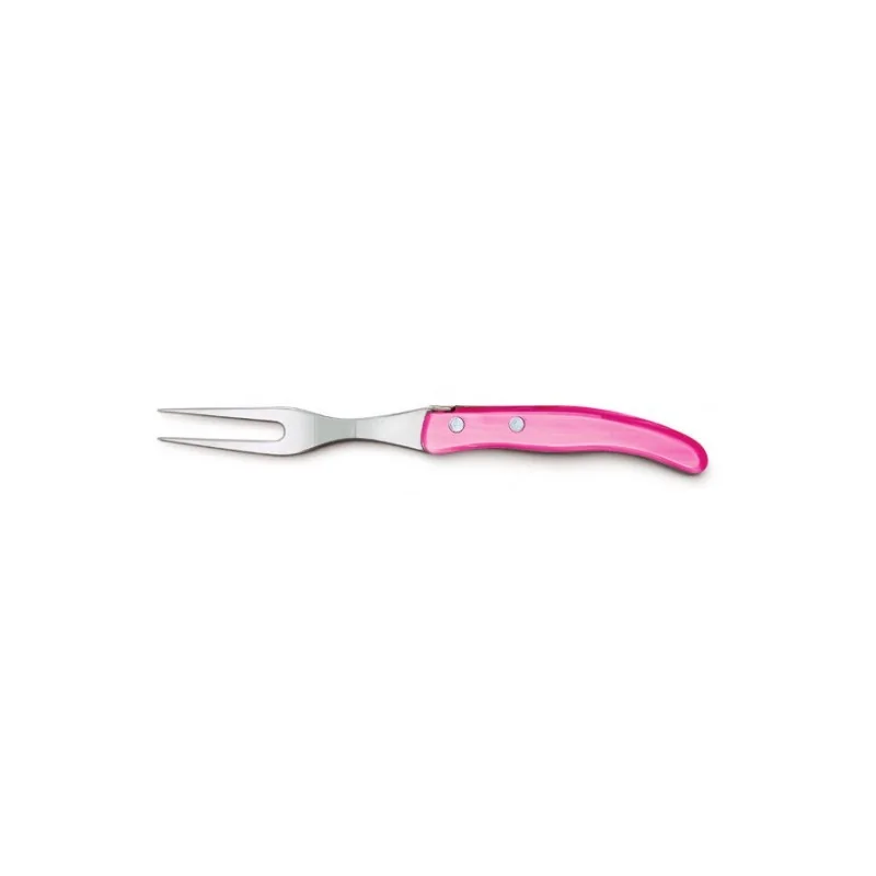 Claude Dozorme Berlingot Cheese Fork, Pink Nacrine Handle