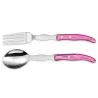 Claude Dozorme Berlingot Serving Utensils, Pink Nacrine Handle