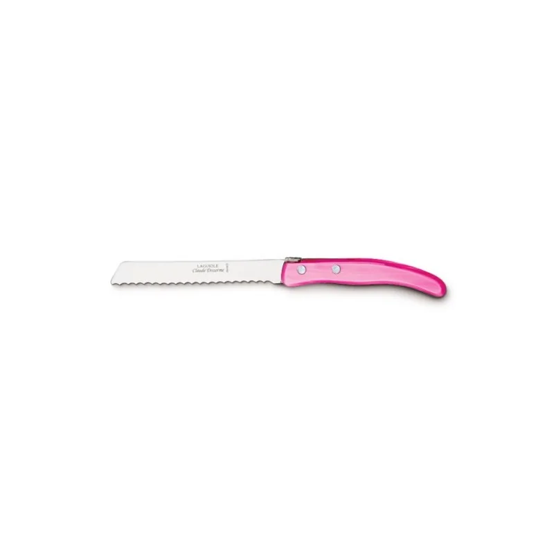 Claude Dozorme Berlingot Universal Slicing Knife, Pink Nacrine Handle