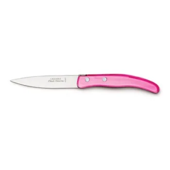 Claude Dozorme Berlingot Paring Knife, 9cm, Pink Nacrine Handle