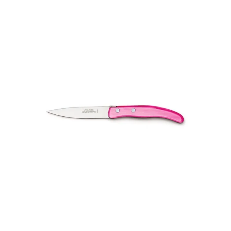 Claude Dozorme Berlingot Paring Knife, 9cm, Pink Nacrine Handle