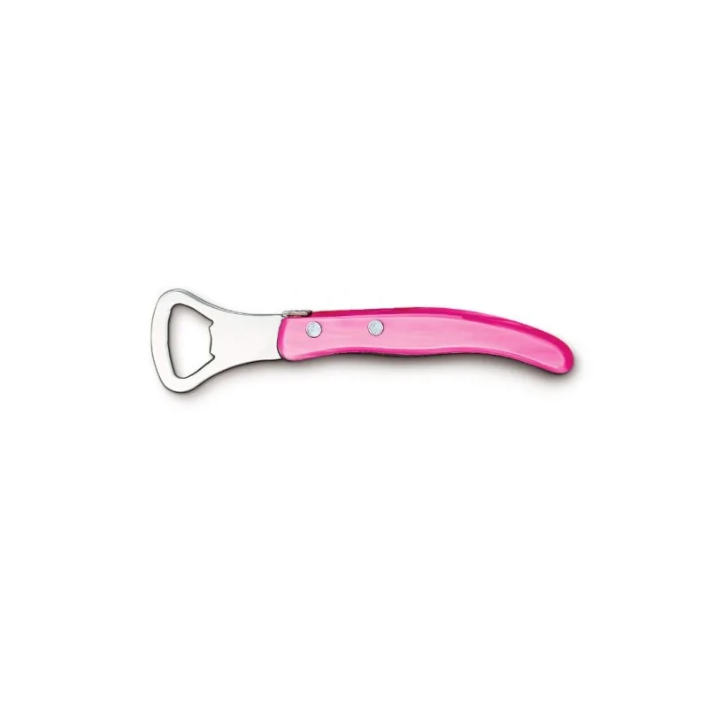 Claude Dozorme Berlingot Bottle Opener, Pink Nacrine Handle