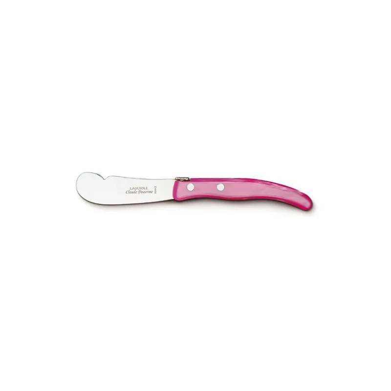 Claude Dozorme Berlingot Butter Knife, Pink Nacrine Handle