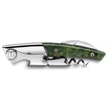 Claude Dozorme Sommelier Le Thiers Double Crapaud Matte Handle, Green Poplar