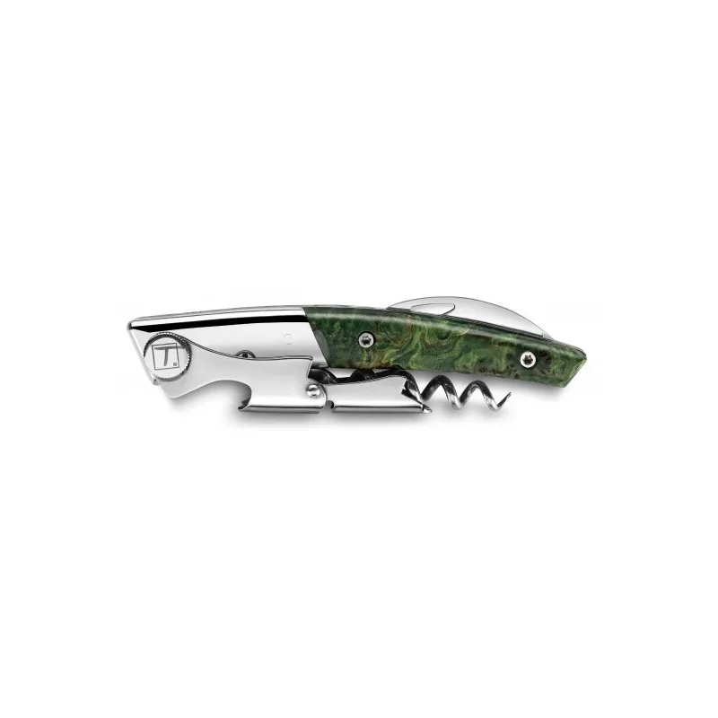 Claude Dozorme Sommelier Le Thiers Double Crapaud Matte Handle, Green Poplar