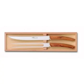 Claude Dozorme Thiers Premium 2-Piece Carving Set – Solid Olive Wood Handles