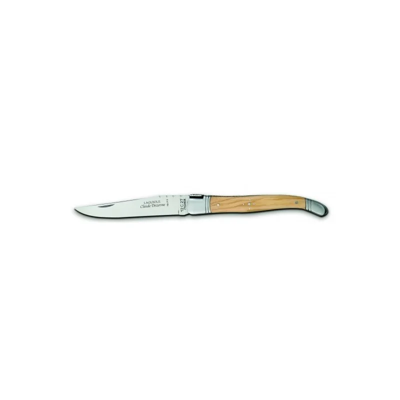 Claude Dozorme Laguiole Premium Table Knife – Olive Wood Handle (MI), Matte Finish