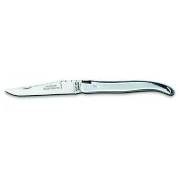 Claude Dozorme Laguiole Premium Table Knife – Ivorine Handle, Polished Stainless Bolster