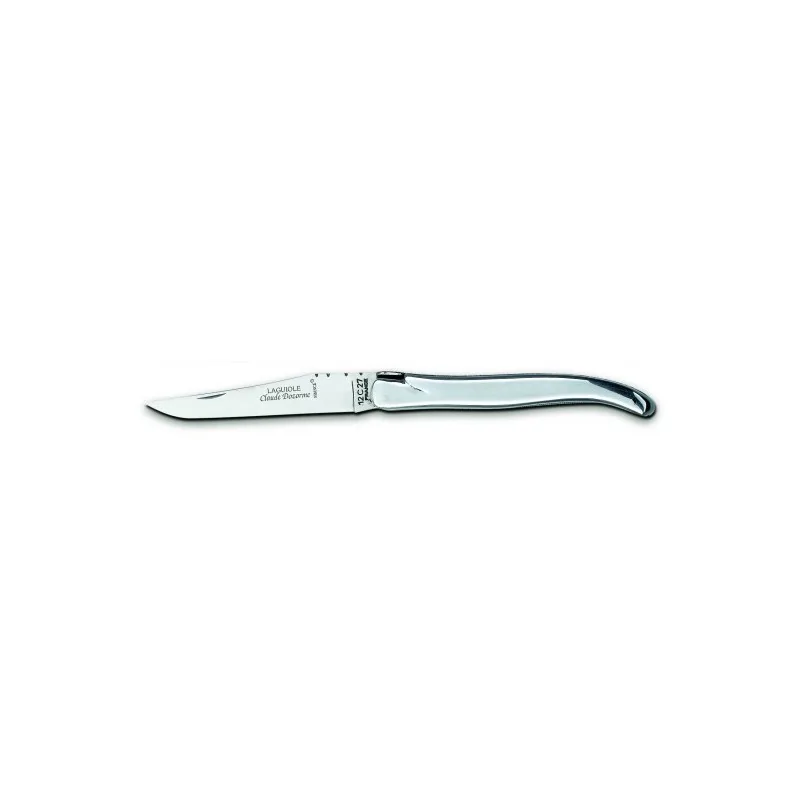 Claude Dozorme Laguiole Premium Table Knife – Ivorine Handle, Polished Stainless Bolster