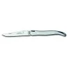 Claude Dozorme Laguiole Premium Table Knife – Ivorine Handle, Polished Stainless Bolster