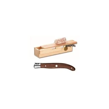 Claude Dozorme Laguiole Premium Sausage Knife Set – Vallernia Wood Handle (MI)