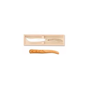 Claude Dozorme Laguiole Premium Cheese Knife – Solid Olive Wood Handle, Artisan Finish
