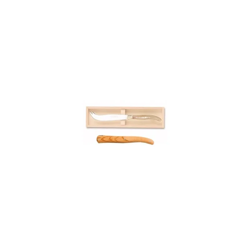 Claude Dozorme Laguiole Premium Cheese Knife – Solid Olive Wood Handle, Artisan Finish