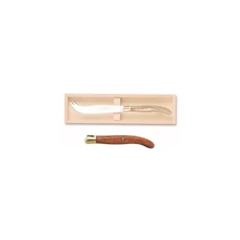Claude Dozorme Laguiole Premium Cheese Knife – Exotic Wood Handle, Gift Box (ML)