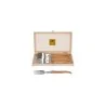Claude Dozorme Laguiole Premium Fork Set of 6 – Solid Olive Wood Handles, Artisan Craftsmanship