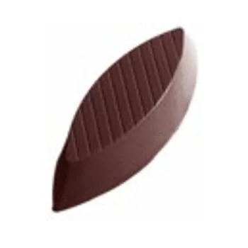 Polycarbonate Small Boat Petit Four Chocolate Mold - 107 mm x 40 mm x h 17 mm - 52gr - 6 cavity